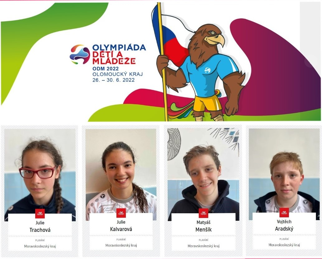 Čtyři bohumínští plavci v krajské reprezentaci na Olympiádu
