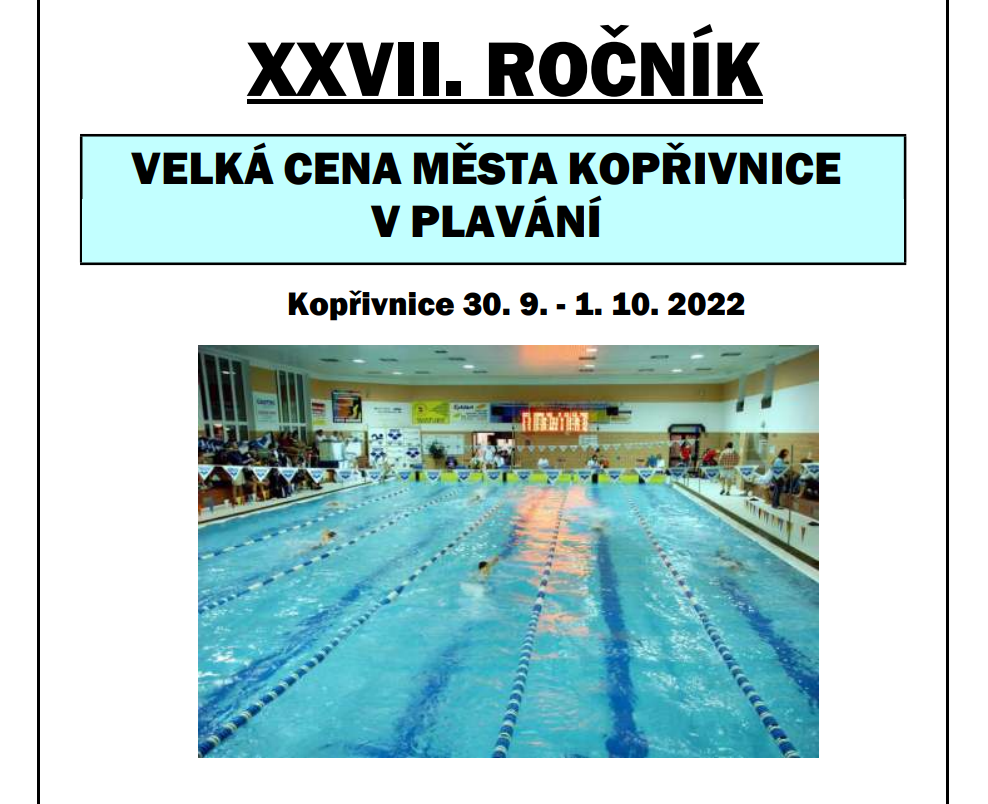VC Kopřivnice - pátek a sobota 30.9. a 1.10.